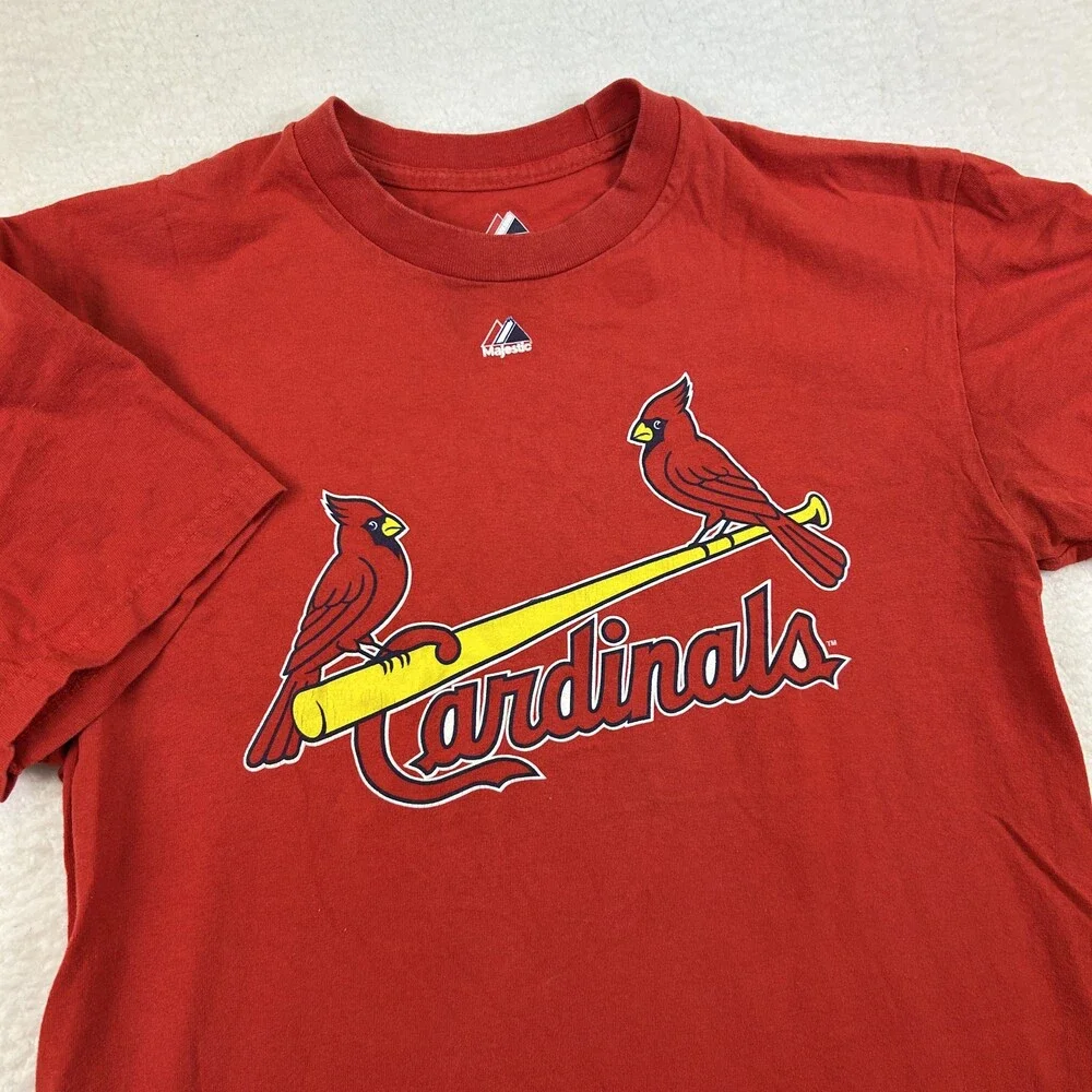 Majestic St. Louis Cardinals Shirt Mens Large Red Freese 23 Baseball MLB Tee